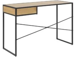 Sea Bureau 1 Tiroir, Chêne, Noir. -Meubles Soldes Boutique console 22048427