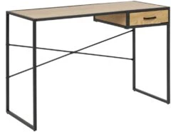 Sea Bureau 1 Tiroir, Chêne, Noir. -Meubles Soldes Boutique console 22048435