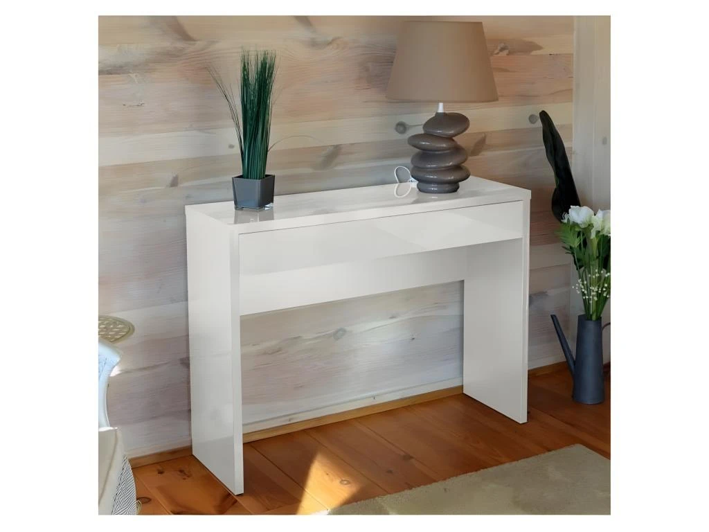 Meuble D'entrée, Console ARENA Coloris Blanc. Meuble Design Pour Votre Entrée 3 Meuble D'entrée, Console ARENA Coloris Blanc. Meuble Design Pour Votre Entrée