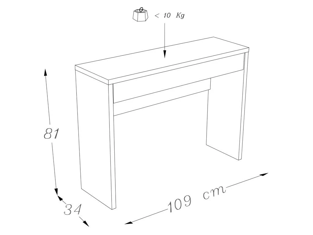 Meuble D'entrée, Console ARENA Coloris Blanc. Meuble Design Pour Votre Entrée 4 Meuble D'entrée, Console ARENA Coloris Blanc. Meuble Design Pour Votre Entrée – Image 2