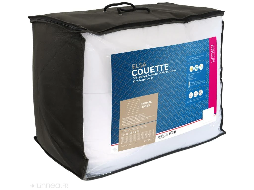 Couette 260x240 Cm 4 Saisons ELSA Garnissage Fibre Polyester 200+300 = 500 G/m2 6 Couette 260x240 Cm 4 Saisons ELSA Garnissage Fibre Polyester 200+300 = 500 G/m2 – Image 4