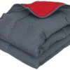 Couette été 240x220 Cm COCOON BICOLORE Gris/Rouge Garnissage Fibre Polyester 200 G/m2 -Meubles Soldes Boutique couette 10884363