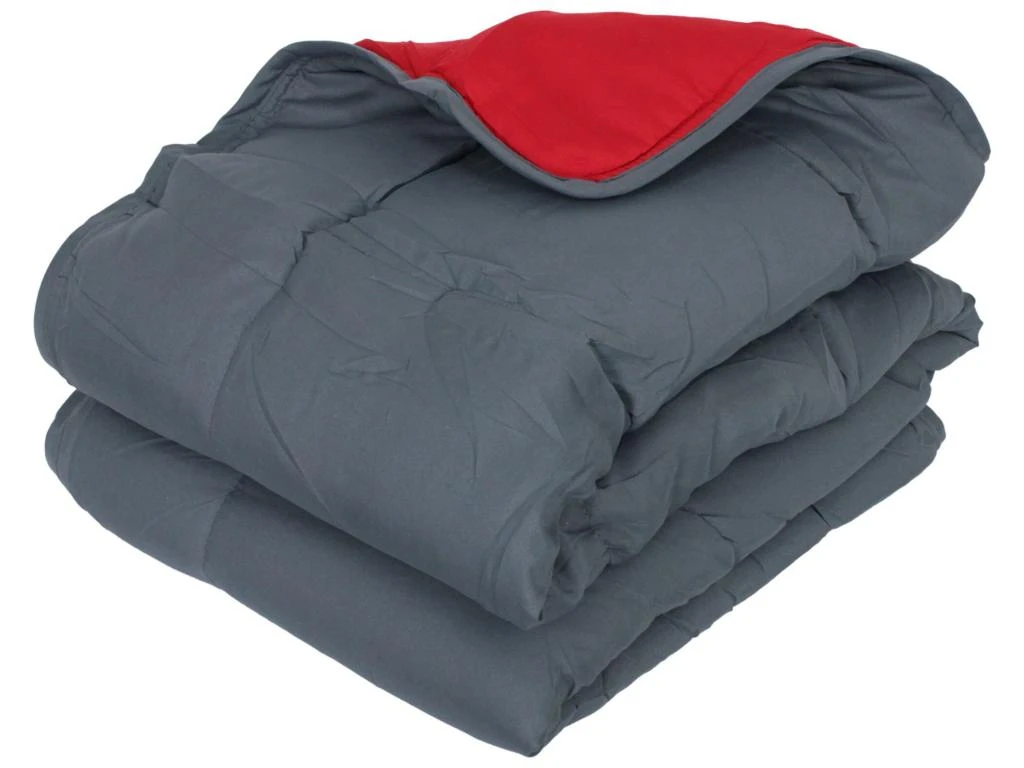 Couette été 240x220 Cm COCOON BICOLORE Gris/Rouge Garnissage Fibre Polyester 200 G/m2 3 Couette été 240x220 Cm COCOON BICOLORE Gris/Rouge Garnissage Fibre Polyester 200 G/m2