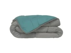 HUDSON Couette Legere Microfibre 200g/m2 220x240cm Galet + Lac