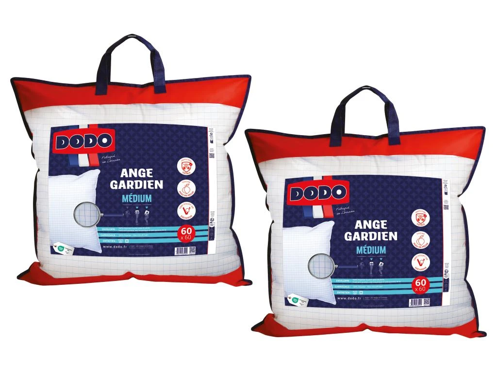 Pack DODO Couette 220 X 240 Cm + 2 Oreillers 60 X 60 Cm - Protection Totale Anti Acariens - ANGE GARDIEN 7 Pack DODO Couette 220 X 240 Cm + 2 Oreillers 60 X 60 Cm - Protection Totale Anti Acariens - ANGE GARDIEN – Image 5