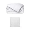 Pack Couette Toucher Soie 140 X 200 Cm + 1 Oreiller 60 X 60 Cm - Blanc - BIESYA 1 Pack Couette Toucher Soie 140 X 200 Cm + 1 Oreiller 60 X 60 Cm - Blanc - BIESYA -Meubles Soldes Boutique couette 18645729