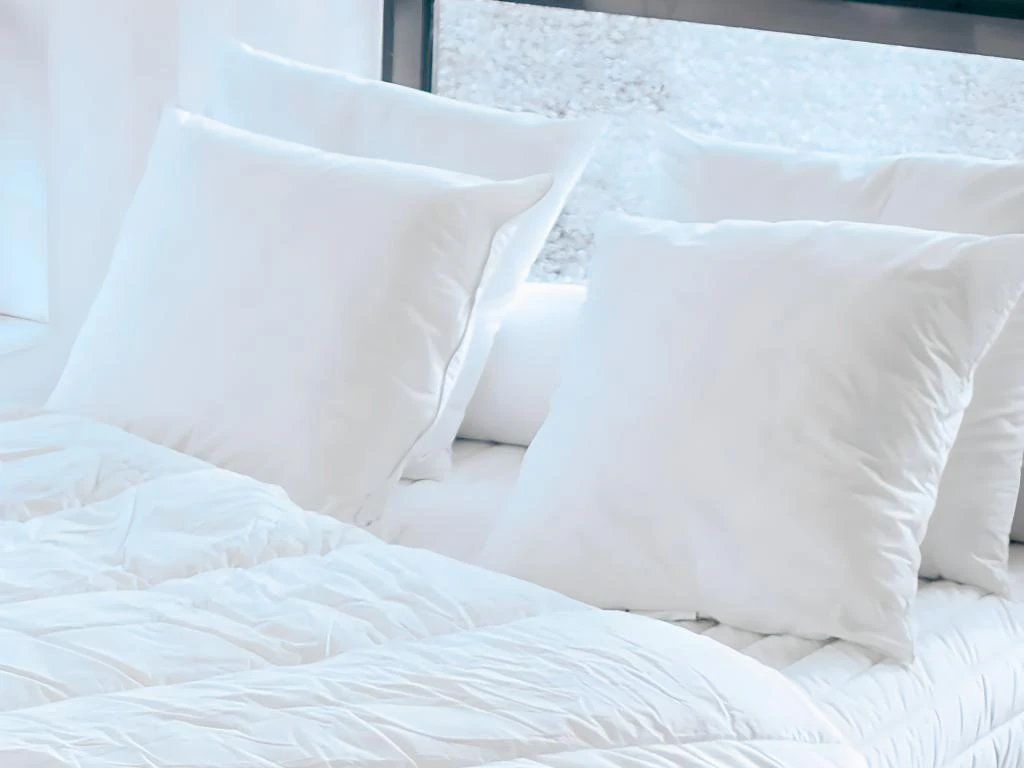 Pack Couette Chaude 240 X 260 Cm + 2 Oreillers 60 X 60 Cm Recyclés De DREAMEA - ROSA 6 Pack Couette Chaude 240 X 260 Cm + 2 Oreillers 60 X 60 Cm Recyclés De DREAMEA - ROSA – Image 4