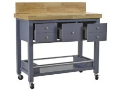 Desserte De Cuisine à Roulettes AROMATA- 5 Tiroirs - Hévéa 14 Desserte De Cuisine à Roulettes AROMATA- 5 Tiroirs - Hévéa -Meubles Soldes Boutique desserte 285627