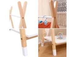 Penderie Pour Enfant Bois Et Blanche LOU - HAPPY GARDEN 11 Penderie Pour Enfant Bois Et Blanche LOU - HAPPY GARDEN -Meubles Soldes Boutique dressing et vestiaire 10780905