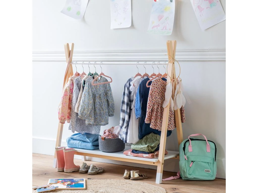 Penderie Pour Enfant Bois Et Blanche LOU - HAPPY GARDEN 8 Penderie Pour Enfant Bois Et Blanche LOU - HAPPY GARDEN – Image 6