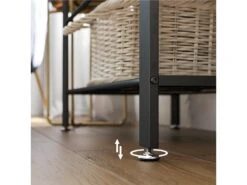 Penderie D'entrée 9 Crochets Avec Banc à Chaussures - L72 Cm -Meubles Soldes Boutique dressing et vestiaire 11452805