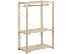 Penderie En Pin Massif Nova 76.5 X 38.5 X 110 Cm