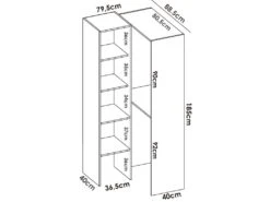 Dressing Kit Rincon Suit Natural -Meubles Soldes Boutique dressing et vestiaire 19818785