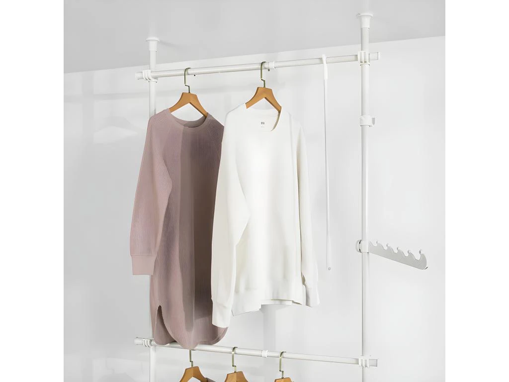 Télescopique Garde-robe Système Herkule, 2 Barres Portant De Vêtement, Frg109-w 6 Télescopique Garde-robe Système Herkule, 2 Barres Portant De Vêtement, Frg109-w – Image 4