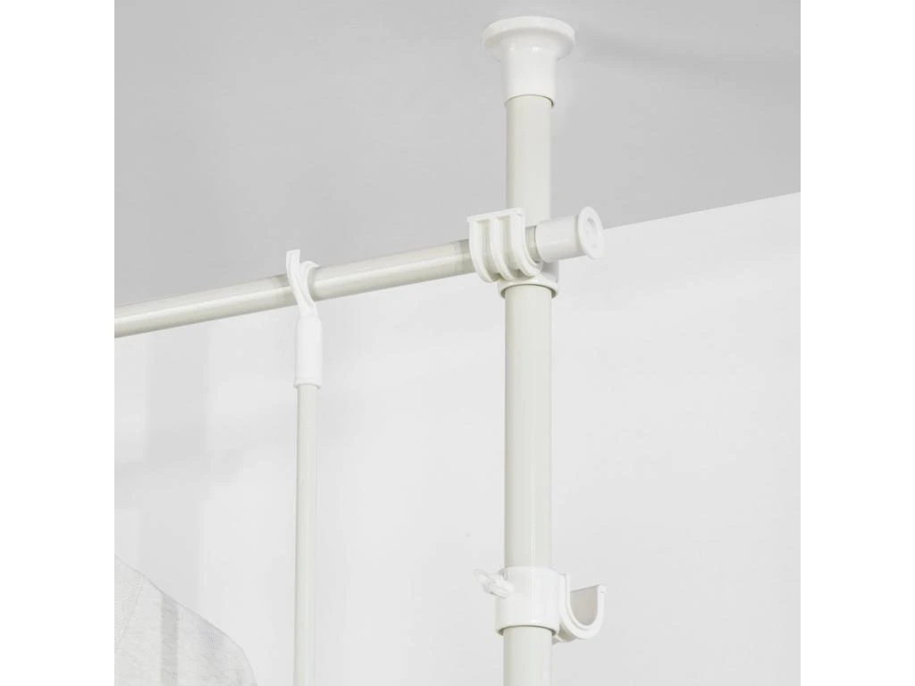 Télescopique Garde-robe Système Herkule, 2 Barres Portant De Vêtement, Frg109-w 7 Télescopique Garde-robe Système Herkule, 2 Barres Portant De Vêtement, Frg109-w – Image 5