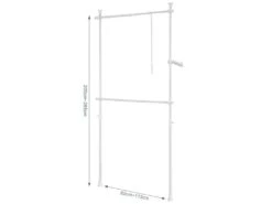 Télescopique Garde-robe Système Herkule, 2 Barres Portant De Vêtement, Frg109-w 15 Télescopique Garde-robe Système Herkule, 2 Barres Portant De Vêtement, Frg109-w -Meubles Soldes Boutique dressing et vestiaire 21988225