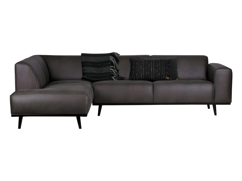 STATEMENT - Canapé D'angle Gauche 4 Places Eco Cuir Gris 7 STATEMENT - Canapé D'angle Gauche 4 Places Eco Cuir Gris – Image 5