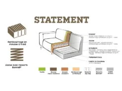 STATEMENT - Canapé D'angle Gauche 4 Places Eco Cuir Gris 13 STATEMENT - Canapé D'angle Gauche 4 Places Eco Cuir Gris -Meubles Soldes Boutique ensemble canape 13263045