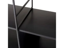 DALY - Étagère 10 Niches 5 Niveaux Noire Piètement Métal -Meubles Soldes Boutique etagere 14652837