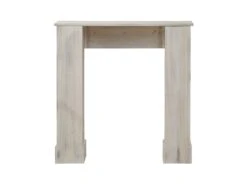 Manteau Cheminée Décorative Bois Gris Retro 98,5x96,5x22,5 -Meubles Soldes Boutique etagere 18400749