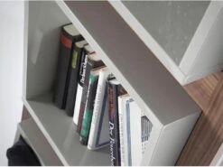 Étagère De Noyer Et Cubes Gris 3027 ANGEL CERDA -Meubles Soldes Boutique etagere 18427665