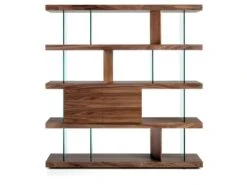 Étagère En Noyer Et Verre 3072 ANGEL CERDA 11 Étagère En Noyer Et Verre 3072 ANGEL CERDA -Meubles Soldes Boutique etagere 18435825