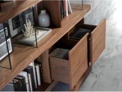 Étagère En Noyer Et Verre 3072 ANGEL CERDA 15 Étagère En Noyer Et Verre 3072 ANGEL CERDA -Meubles Soldes Boutique etagere 18435833