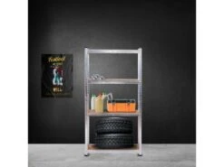 Étagère Réglable De Rangement à 4 Niveaux Catter House Max Pro 60x30x148 Cm Charge Lourde 240 Kg Cadre Acier Galvanisé -Meubles Soldes Boutique etagere 19434091