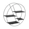 Étagère Murale 4 Niveaux En Métal Noir D 50 X P 13 Cm -Meubles Soldes Boutique etagere 19803967