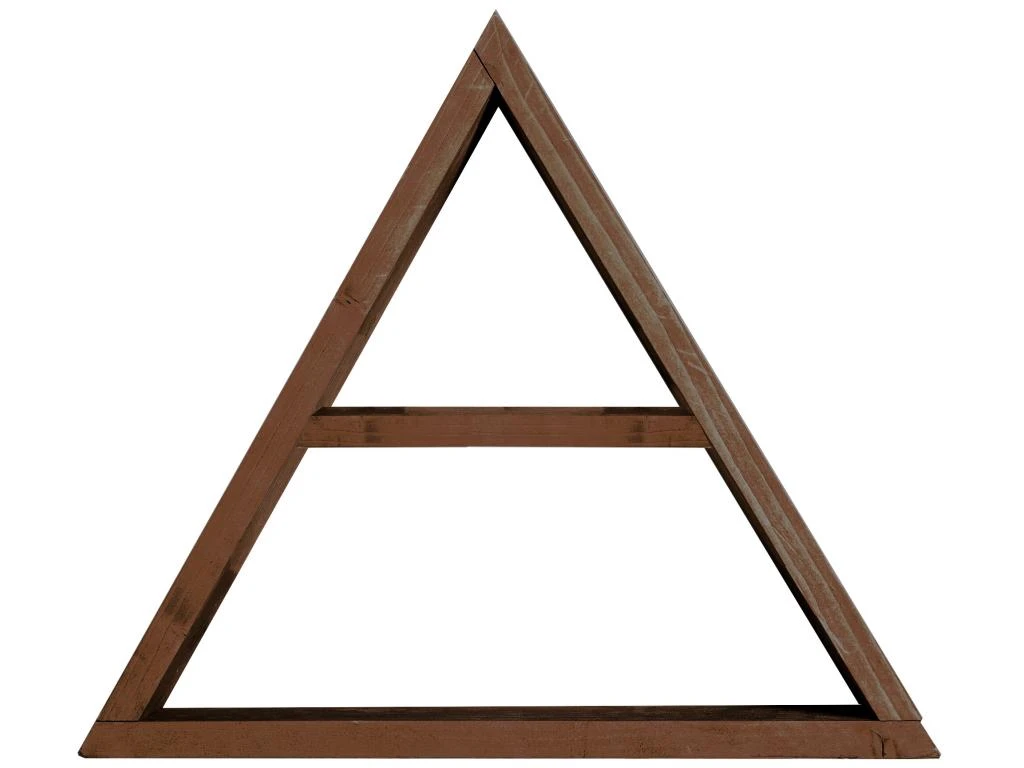 Etagère Triangulaire En Bois D'épicéa Couleur Marron 1 étagère 60 Cm 3 Etagère Triangulaire En Bois D'épicéa Couleur Marron 1 étagère 60 Cm
