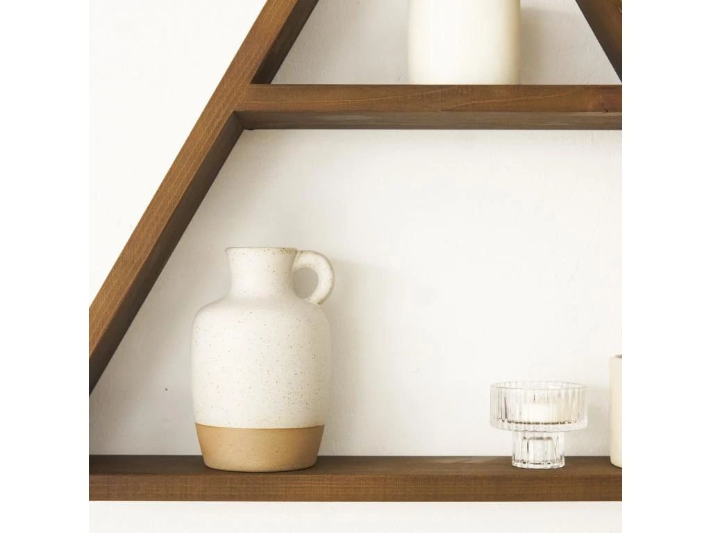 Etagère Triangulaire En Bois D'épicéa Couleur Marron 1 étagère 60 Cm 5 Etagère Triangulaire En Bois D'épicéa Couleur Marron 1 étagère 60 Cm – Image 3