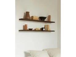 Étagère 2 Pièces En Bois En Couleur Marron 120 Cm 10 Étagère 2 Pièces En Bois En Couleur Marron 120 Cm -Meubles Soldes Boutique etagere 22183321