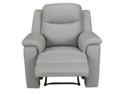 Fauteuil Relax EVASION En Cuir - Gris Clair -Meubles Soldes Boutique fauteuil relax 318029