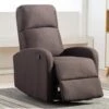 Fauteuil Relax En Tissu ISAO - Marron -Meubles Soldes Boutique fauteuil relax 342769