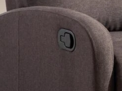 Fauteuil Relax En Tissu ISAO - Marron -Meubles Soldes Boutique fauteuil relax 342777