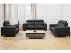 Fauteuil En Cuir MONTANER - Noir
