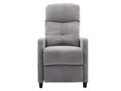 Fauteuil Relax En Tissu FEREOLE - Gris Clair 17 Fauteuil Relax En Tissu FEREOLE - Gris Clair -Meubles Soldes Boutique fauteuil relax 417947