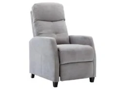 Fauteuil Relax En Tissu FEREOLE - Gris Clair 18 Fauteuil Relax En Tissu FEREOLE - Gris Clair -Meubles Soldes Boutique fauteuil relax 417949