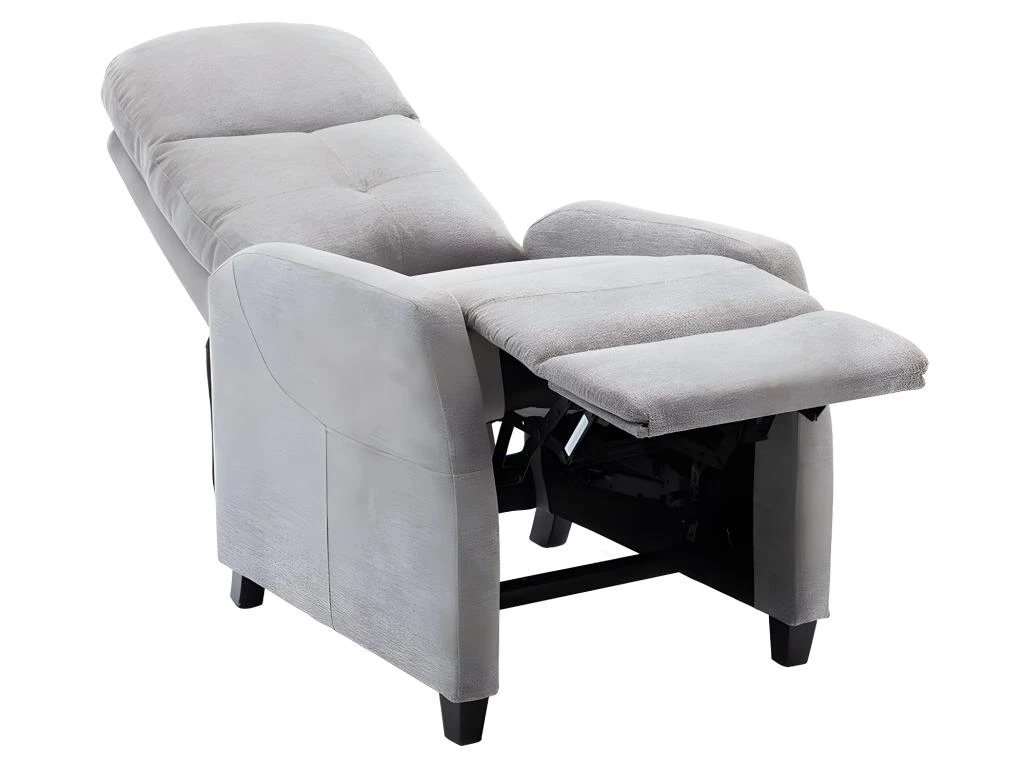 Fauteuil Relax En Tissu FEREOLE - Gris Clair 11 Fauteuil Relax En Tissu FEREOLE - Gris Clair – Image 9