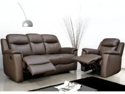 Fauteuil Relax EVASION En Cuir - Marron -Meubles Soldes Boutique fauteuil relax 7920