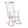 JESSIE - Chaise à Bascule En Bois Massif Laqué Rose -Meubles Soldes Boutique fauteuil 10555751