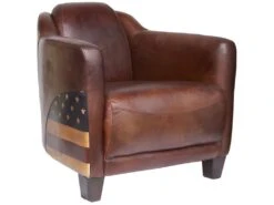 USA - Fauteuil Club En Cuir