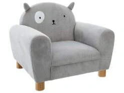 Fauteuil Pour Enfant Gris Oreilles De Chat
