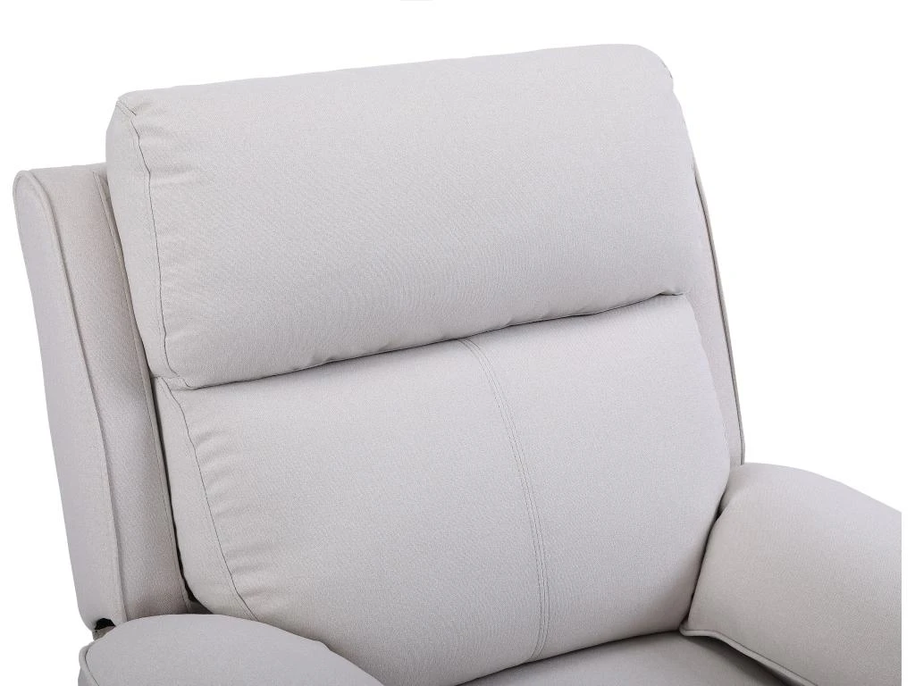 Fauteuil Relax En Tissu Beige LANA 10 Fauteuil Relax En Tissu Beige LANA – Image 8