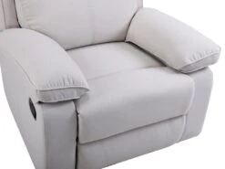 Fauteuil Relax En Tissu Beige LANA 17 Fauteuil Relax En Tissu Beige LANA -Meubles Soldes Boutique fauteuil 11344959