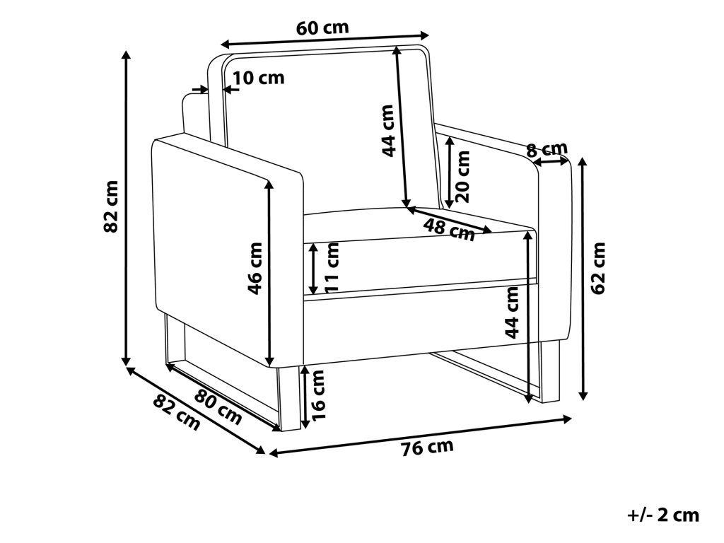 Fauteuil Gris VIND 5 Fauteuil Gris VIND – Image 3