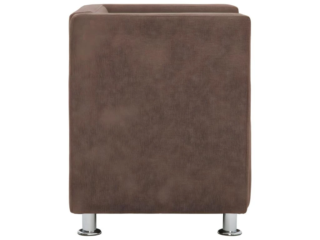 Fauteuil Chaise Siège Lounge Design Club Sofa Salon Cube Marron Polyester 1102268 7 Fauteuil Chaise Siège Lounge Design Club Sofa Salon Cube Marron Polyester 1102268 – Image 5