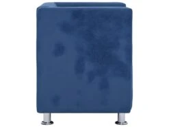 Fauteuil Chaise Siège Lounge Design Club Sofa Salon Cube Bleu Polyester 1102269 11 Fauteuil Chaise Siège Lounge Design Club Sofa Salon Cube Bleu Polyester 1102269 -Meubles Soldes Boutique fauteuil 12349857