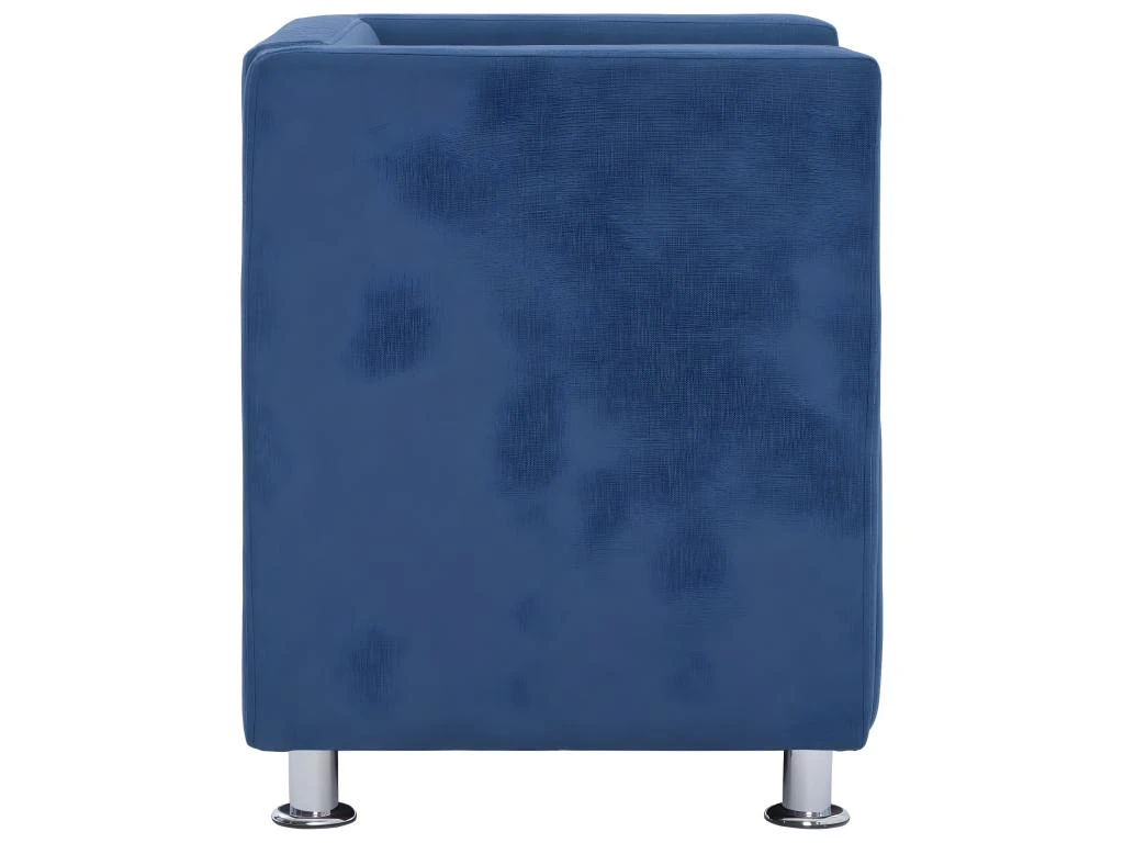 Fauteuil Chaise Siège Lounge Design Club Sofa Salon Cube Bleu Polyester 1102269 7 Fauteuil Chaise Siège Lounge Design Club Sofa Salon Cube Bleu Polyester 1102269 – Image 5