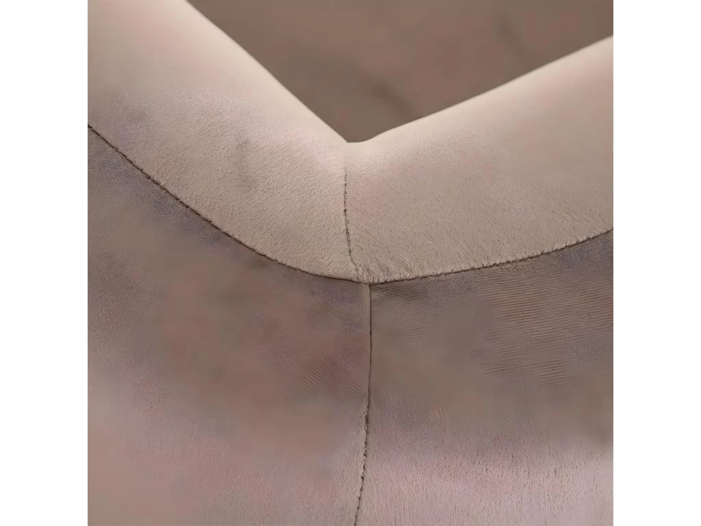 MARVEL - Fauteuil Club Velours Taupe Pieds Bois 7 MARVEL - Fauteuil Club Velours Taupe Pieds Bois â Image 5